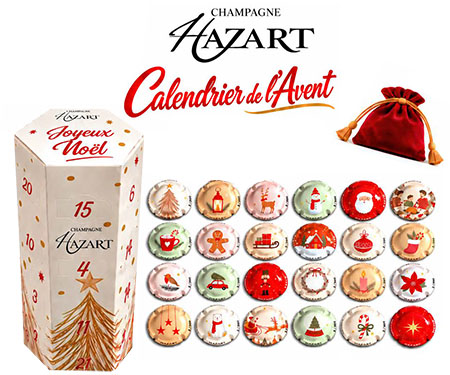 Coffret Prestige Champagne Hazart - 3 bouteilles 4 capsules